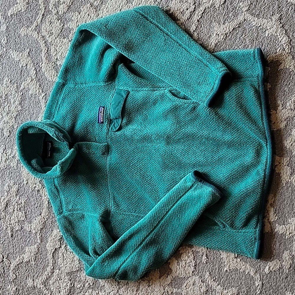 Patagonia Women's Re-Tool Snap-T Fleece Pullover Green Medium